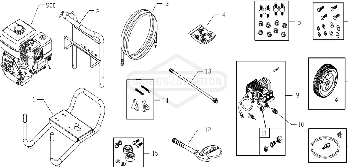 John Deere 3800 psi 020332-0 power washer replacement parts & manual